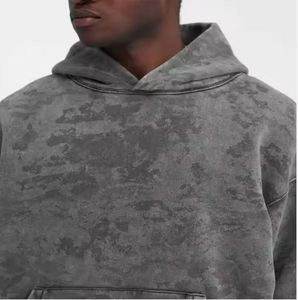 Nouveau lavage à l'acide hommes sweats à capuche surdimensionné coton mélangé personnaliser Streetwear Vintage hommes lavage à l'acide à capuche coton tissu homme à capuche - Product Image 5