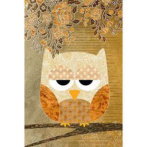 Affiche moderne de hibou mignon, peinture à l'huile de luxe style antique, imprimée numériquement sur toile pour décoration murale, décoration intérieure et projets DIY - Product Image 5