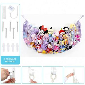 Hamaca de Ganchillo para Almacenamiento en Pared, Macramé, Hamaca Colgante para Juguetes de Peluche - Product Image 6