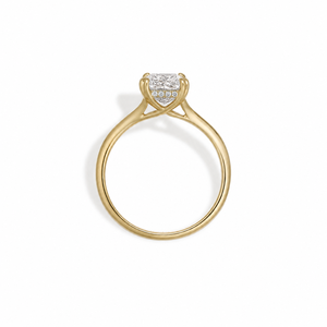Elegante Anillo de Compromiso con Diamante Radiante de 2.09 Ct D-F VVS1-VS2, Diamante Cultivado en Laboratorio en Oro de 14K/18K, Opción Moderna para Pedida de Mano - Product Image 3