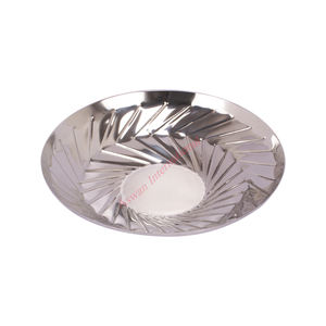 Ensemble de vaisselle plaqué cuivre antique bol en métal de fer en acier de haute qualité poli fleur haut pour les mariages décor à la maison durable - Product Image 2