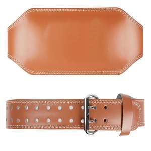 Vente en gros Ceintures de fitness en cuir de vache personnalisées Ceinture d'haltérophilie à double broche pour hommes et femmes avec boucle en acier - Product Image 1