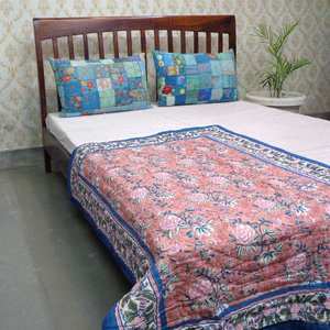 Haute qualité 100% pur coton fait à la main bébé couette matelassé couette Polyester main bloc imprimé pour enfant en bas âge vente pas cher prix - Product Image 3