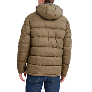 Veste matelassée épaisse unisexe, hiver, à capuche, en fibre de polyester, manteau chaud, vêtement d'extérieur matelassé, fermeture éclair, veste isolée, logo personnalisé - Product Image 4