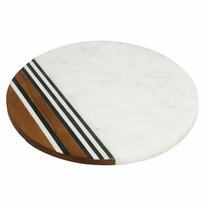 Diseño clásico Mármol y madera Lazy Susan Utensilios de cocina Utensilios para hornear Uso Nuevo diseño Producto de diseño personalizado - Product Image 1