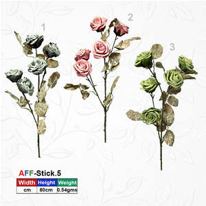 <b>Artificial</b> <b>Flower</b> Dry Sign Pink 5 rose AFF-S-3.1 {Different colors are available} - Product Image 2