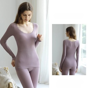 Calzoncillos largos de algodón con forro polar para mujer, Calzoncillos largos de algodón de alta calidad para mujer - Product Image 3