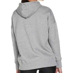 Haute qualité fermeture éclair à manches longues goutte épaule personnalisée femmes 100% polaire coton surdimensionné sweat à capuche vierge pour les femmes - Product Image 6