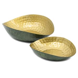 Bandeja de Servir Redonda de Metal Dorado Martillado - Plato Decorativo para Mesa con Borde de Perlas para Decoración del Hogar, Hoteles y Eventos de Boda - Product Image 6