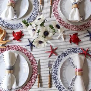 Alfombrillas y almohadillas de forma redonda con cuentas de vidrio pintado Splatter para vacaciones-Navidad Año Nuevo Acción de Gracias Viernes Negro - Product Image 6