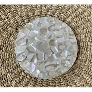 Posavasos de madera de resina personalizados populares de nuevo estilo para decoración del hogar posavasos de madera de oliva de resina epoxi lujo personalizado - Product Image 5