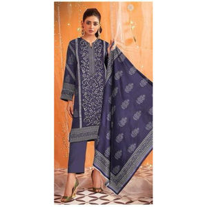 Tallas personalizadas, vestidos informales de alta calidad para mujer, vestido cosido de 3 piezas de Pakistán, diseño bordado con chales, conjuntos para mujer - Product Image 5