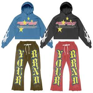 Sudadera de manga larga, chándal hecho en Pakistán, manga larga para adultos, bordado de diamantes de imitación, chándal en mezcla de algodón básico - Product Image 1