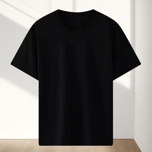 T-shirt pour homme à manches longues, 100% coton, 220g, anti-rétrécissement, anti-plis, coupe-vent, avec logo personnalisé brodé ou imprimé, conception tricotée OEM - Product Image 5