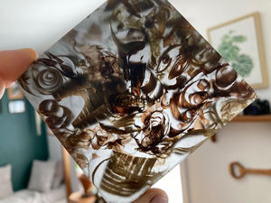 Sous-verres en résine de qualité supérieure, ensemble de sous-verres modernes faits à la main, 4x4 pouces, style luxueux, disponibles en différentes couleurs, Tradebyd - Product Image 3