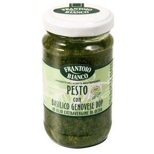 Pesto Genovese de albahaca en aceite de oliva virgen extra, salsa encurtida para pasta y pan - Product Image 1
