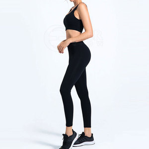 2024, ropa de gimnasio ligera de alta calidad para mujer, conjunto de Yoga, camisetas cortas con estampado de logotipo personalizado sin mangas, ropa deportiva - Product Image 4