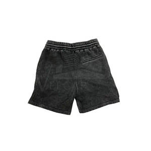 Vente directe d'usine imprimé personnalisé de haute qualité hommes lavage à l'acide Shorts couleur unie décontracté respirant coton taille élastique - Product Image 2