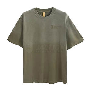 Camiseta con estampado de ajuste holgado para hombre con etiqueta privada personalizada para hombre, camiseta de lavado ácido de manga corta, camiseta de lavado ácido para hombre recién llegada - Product Image 1