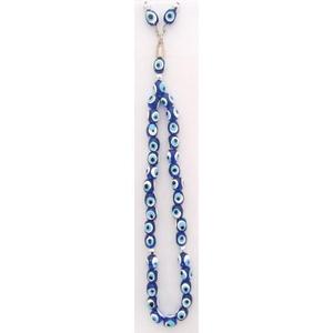 2 X 11 cm Plastic Evil Eyes Rosary Fine <b>Beaded</b> <b>Bracelets</b> - Product Image 1