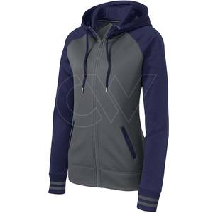 Sudadera con capucha de Invierno para mujer al por mayor sudadera de gimnasio con logotipo frontal liso y cremallera - Product Image 6