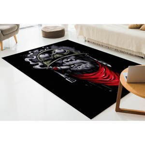 Alfombra Estampada Chimp Rugs: Diseño Único para la Sala de Estar y el Espacio Masculino, Alfombra de Chenilla - Product Image 4