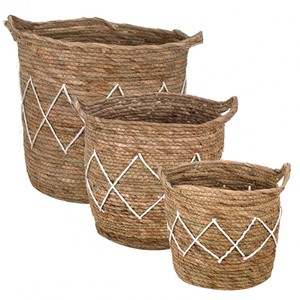 Panier de décoration en jacinthe d'eau Offre Spéciale Organisateur de stockage Durable tissé à la main Autres décorations pour la maison - Product Image 2