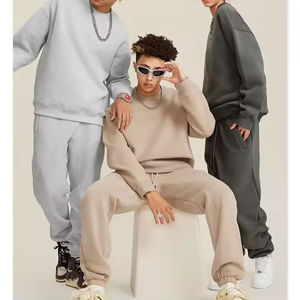 Vente flash Ensemble survêtement sportif personnalisé pour homme 345 grammes Tissu en molleton d'automne Ensemble de jogging imprimé d'hiver Process Impex - Product Image 3