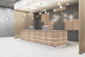 8681 bois de teck léger HPL matériel brillant/mat finition de grain de bois pour l'application décorative d'hôtel - Product Image 3