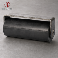 Roulette industrielle robuste en acier pour portail coulissant, roue en caoutchouc de 3 pouces, résistante à l'usure, faible bruit, haute résistance, pour poteau en C