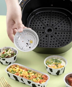 125ml/4 5 oz nhôm dùng một lần tái sử dụng lá thiếc hộp đựng thức ăn tròn cho bánh với logo hình bầu dục Tiramisu <span class=keywords><strong>container</strong></span> lá - Product Image 4