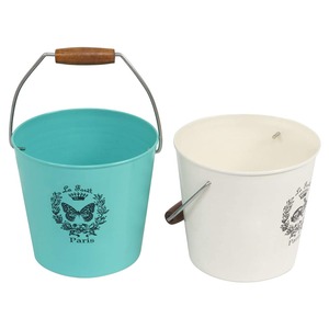 Pots de fleurs suspendus en métal Grand seau en fer en métal Porte-fleurs Jardinière/Jardinière de balcon - Product Image 3