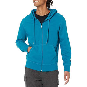 Sweat à capuche zippé en molleton thermique léger et confortable, profilé pour l'extérieur, 100% coton, hiver - Product Image 2