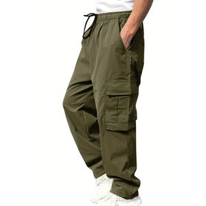 Pantalons de jogging décontractés rétro légers et respirants pour hommes, en molleton français vintage, coupe droite et ample, personnalisables - Product Image 4