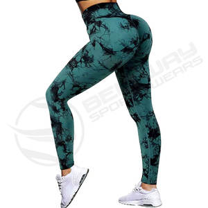 Mallas de yoga con cintura elástica, ropa de entrenamiento para mujer, mallas transpirables personalizadas para gimnasio y fitness para mujer - Product Image 3