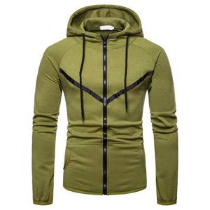 Sweat à capuche d'hiver personnalisé pour homme, coupe classique, poids lourd, respirant, grande taille, sweat-shirt personnalisé, pull à fermeture éclair, couleur unie - Product Image 1