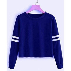 <b>Crop</b> <b>Top</b> Sweatshirt <b>With</b> Good Quality in Low Moqs for Women <b>Top</b> 100% Cotton Material Women Sweatshirt - Product Image 2