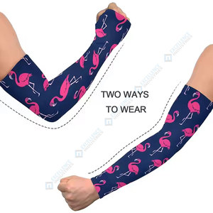 Mangas de compresión sublimadas personalizadas con impresión a todo color para deportes Fitness o uniformes de equipo Estilo de conjunto - Product Image 4