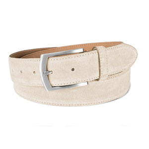 Cinturón de cuero de ante al por mayor gamuza jeans cinturón hebilla satén 3,5 cm ancho - Product Image 4