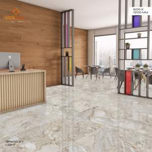 Usine indienne directe beige clair 2024 60by120, 80 par 160, 80 par 80, 60 par 60 Cm carreaux de céramique en porcelaine émaillée brillante européenne - Product Image 3