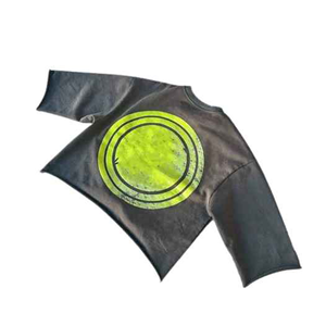 Vente en gros T-shirts délavés à l'acide 250 GSM T-shirt à broderie surdimensionnée pour hommes T-shirts délavés à l'acide 100% coton - Product Image 3