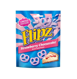 Venta al por mayor de Pretzels Flipz con sabor a tarta de queso de fresa, 6 cajas de 90g, Pretzels crujientes con recubrimiento de tarta de queso de fresa - Product Image 5