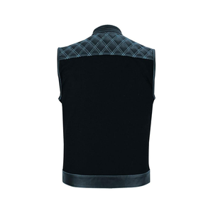 2025 Chaleco clásico de cuero PU para hombre Proveedor OEM Elegante ajuste al aire libre Logotipo personalizado y producción de etiquetas privadas - Product Image 4
