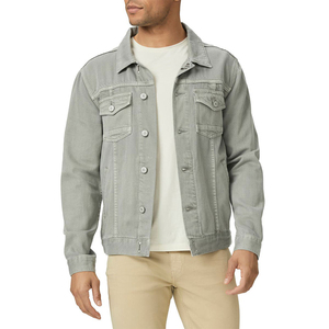 Men's Customized Logo Winter <b>Denim</b> <b>Jacket</b> for man Quick Dry <b>Long</b> Sleeve Canvas Jeans Casual Style Top Seller Wholesale OEM - Product Image 1