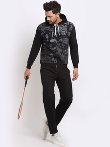 Men's Black Grey Printed <b>Tracksuit</b> for Men's With Custom Logo From Pakistan Manufactured - Product Image 3