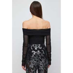 Blusa Casual Vintage para Mujer, Decoración de Encaje, Cuello Redondo, Manga Corta, Poliéster, Logotipo Frontal, Talla XL, Primavera Otoño - Product Image 5