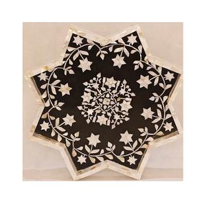 Tablero MDF de diseño en forma de estrella sobre incrustaciones de madre y Perla Nuevo diseño Venta caliente con bandeja de servicio de alta calidad - Product Image 1