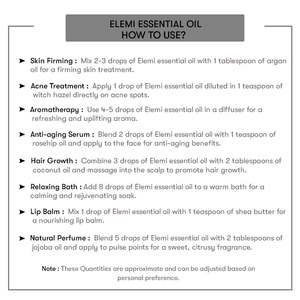 100% Pure Elemi Essential <b>Oil</b> 30ml <b>Body</b> <b>Oil</b> with Lemon and <b>Vanilla</b> <b>Body</b> Moisturizing Lightening Firming and Nourishing - Product Image 4