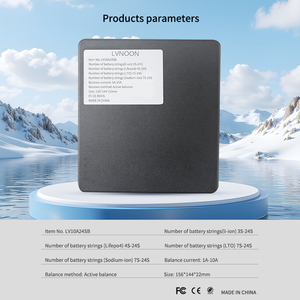 LVNOON 10A Active Balancer 1mV Precision 3S 8S 10S 12S 20S <span class=keywords><strong>21S</strong></span> 24S NCM Li-on Lifepo4 LTO Batterie avec Smartphone APP Control - Product Image 3