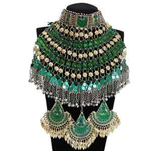 Fournisseur direct de bijoux ethniques afghans de créateur, en alliage plaqué argent, pour femmes, pour les occasions spéciales comme les fiançailles, les mariages et les fêtes. - Product Image 1